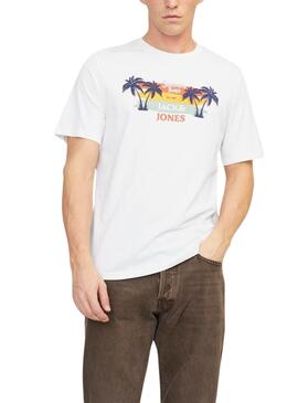 T-shirt Jack and Jones Summer blanc pour homme
