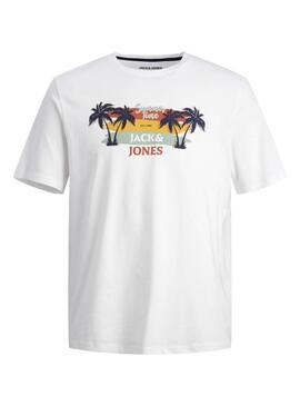 T-shirt Jack and Jones Summer blanc pour homme