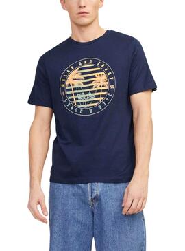 T-shirt Jack and Jones Summer bleue pour homme