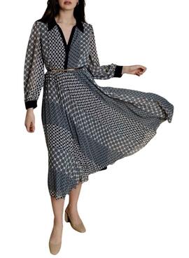 Robe Naf Naf Geo bleue pour femme