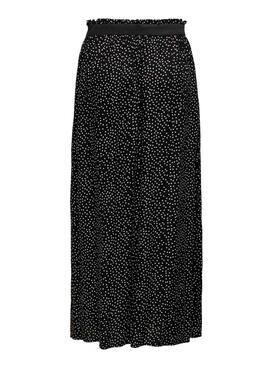 Jupe Only Venidig à pois noirs pour femme