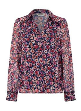 Chemisier Naf Naf à imprimé fleuri multicolore pour femme