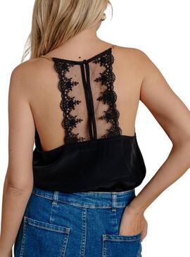 Haut Naf Naf Aenc Noir pour Femme