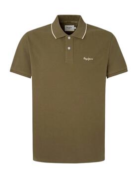 Polo Pepe Jeans Hans Vert pour Homme