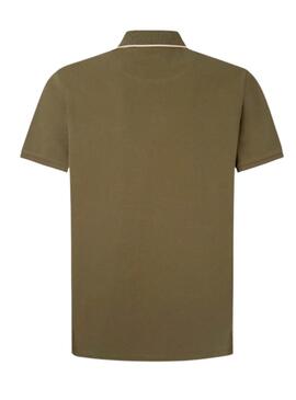 Polo Pepe Jeans Hans Vert pour Homme