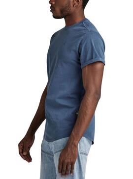 T-shirt G-Star Bleue Compact pour Homme