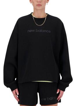 Sweat à capuche New Balance Hyper Density Noir pour Femme.