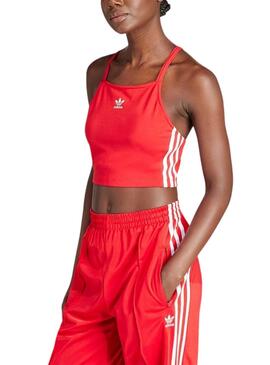 Haut Adidas Stripe Rouge pour Femme