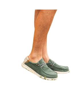Chaussures Walkin Pitas Wallabi Nias vertes pour hommes