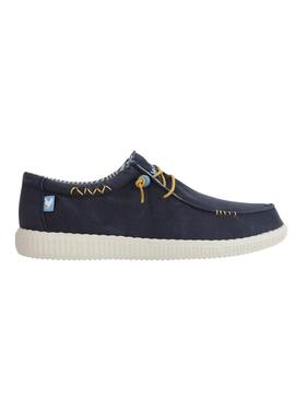 Chaussures Walkin Pitas Wallabi Windover marine pour homme.