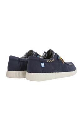Chaussures Walkin Pitas Wallabi Windover marine pour homme.