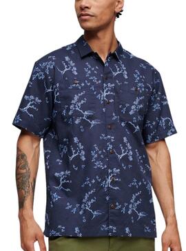 Chemise Superdry Beach Marine pour Homme