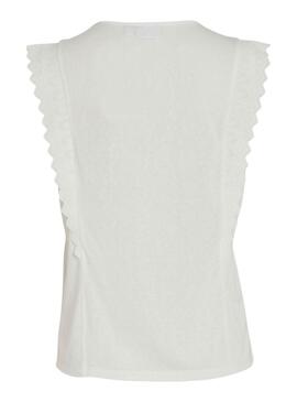 T-shirt Vila Vimosa beige pour femme