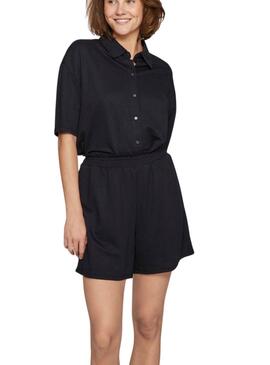 Chemise Vila Vicarmena noire pour femme