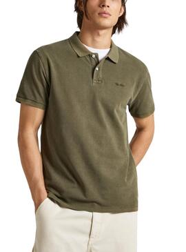 Polo Pepe Jeans New Oliver Vert Pour Homme