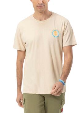 T-shirt  El Pulpo Paysage Beige Pour Homme