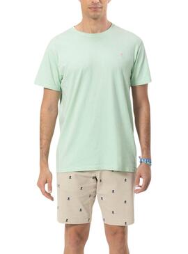 T-shirt  El Pulpo Lavé Logo Vert Pour Homme