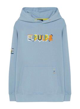 Sweat-shirt   El Pulpo Graffiti Bleu Pour Homme