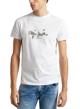 T-shirt Pepe Jeans Count Blanc Pour Homme