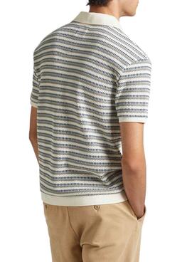 Polo Pepe Jeans Moonlight à rayures pour homme.