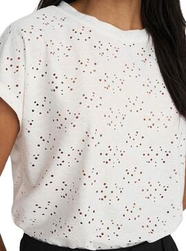 T-shirt Only Smilla Blanc pour Femme