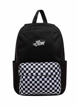 Sac à dos Vans Old Skool Grom Noir à carreaux pour enfants