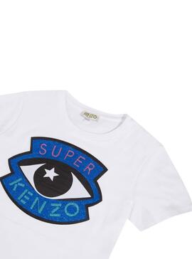 T-Shirt Kenzo Gisa Blanc Pour Fille