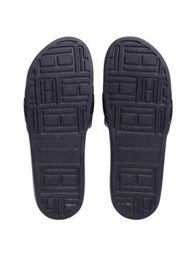 Tongs Tommy Hilfiger Poolside bleu marine pour femme