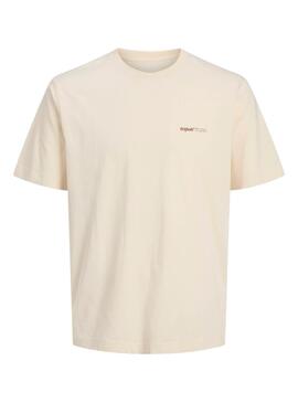 T-shirt Jack And Jones Varenna Painted beige Enfant