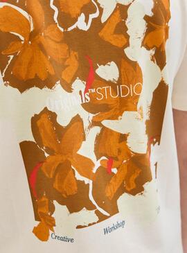 T-shirt Jack And Jones Varenna Painted beige Enfant