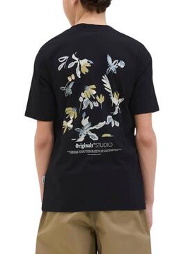 T-shirt Name It Varenna Painted noir pour enfant