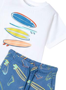 Set  Mayoral short Bermuda bleu pour garçon