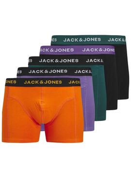 Ensemble de boxers multicolores Jack and Jones pour homme.