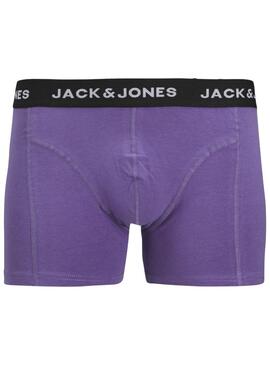 Ensemble de boxers multicolores Jack and Jones pour homme.