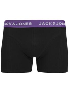 Ensemble de boxers multicolores Jack and Jones pour homme.
