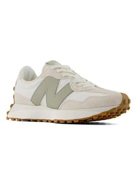 Sneakers New Balance 327 blanc et vert pour femmes