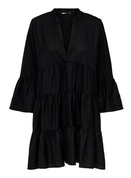 Robe Only Athena Ruffles Noir Pour Femme