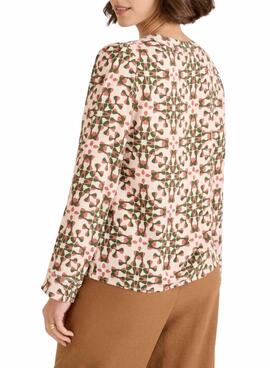 Chemise Naf Naf Losanges multicolores pour femme