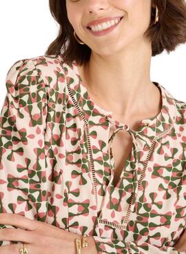 Chemise Naf Naf Losanges multicolores pour femme