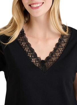 T-shirt Naf Naf Shara noir pour femme