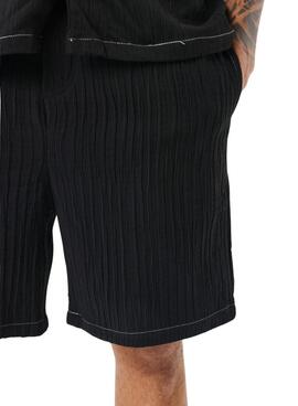 Bermuda Proyecto X  Paris plisado negro para hombre.