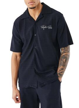 Chemise Project x Paris noire texturée pour homme