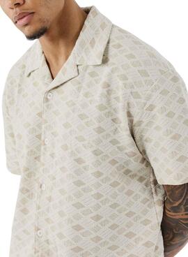 Chemise Project x Paris en tissu texturé beige pour homme