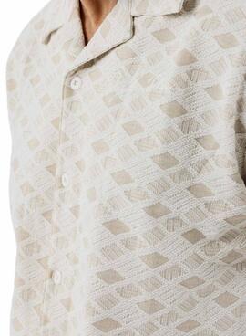 Chemise Project x Paris en tissu texturé beige pour homme
