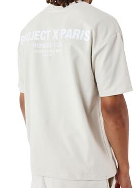  T-shirt Project x Paris Club Members beige pour homme.