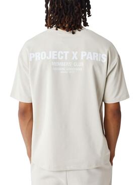 T-shirt Project x Paris Club Members beige pour homme.