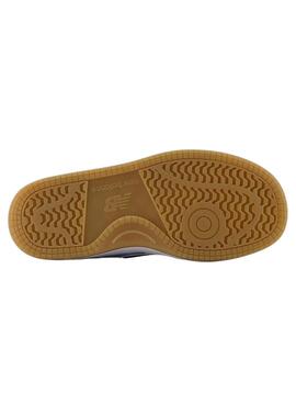 Chaussures New Balance PSB480 blanches et mauves pour enfants.