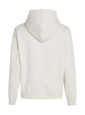  Sweat à capuche Calvin Klein Jeans Gradient beige pour femme