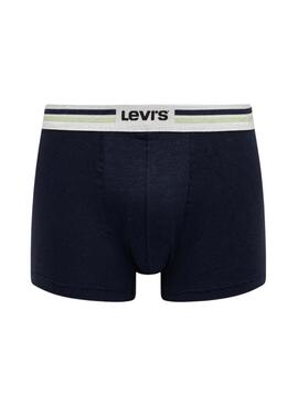  Pack Boxers Levis Sport Logo azul y gris para hombre