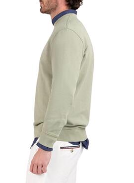 Sweatshirt El Ganso basique verte pour homme